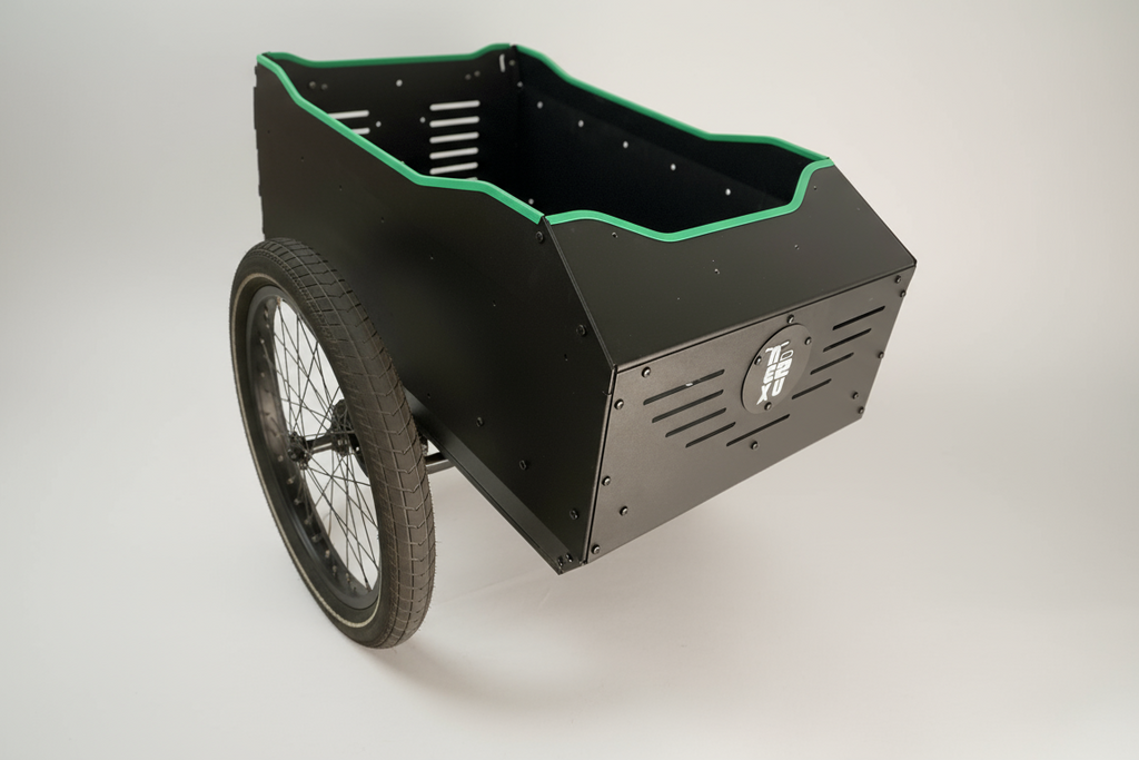 bicycle sidecar with green trim