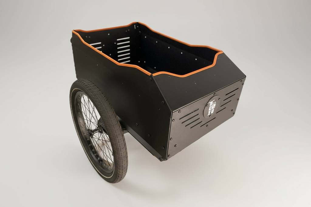 Bicycle Sidecar with Orange Trim