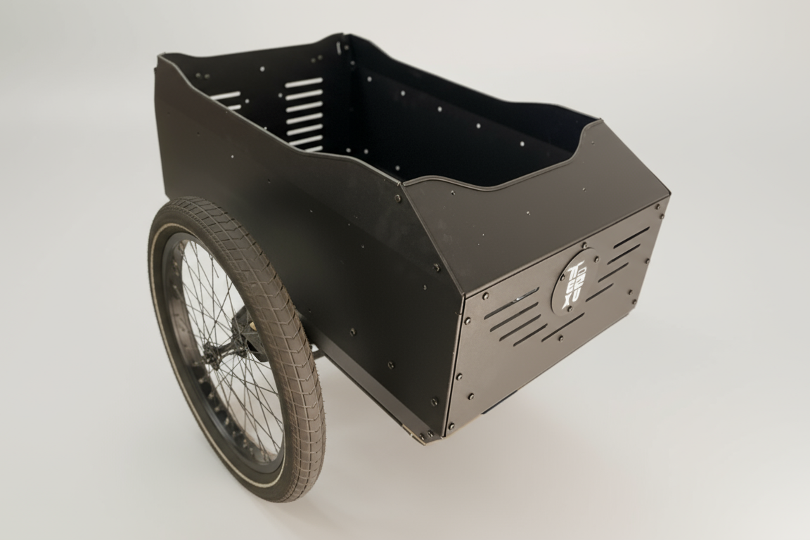 bicycle sidecar with black trim